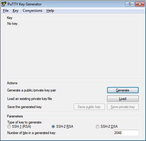 Command to generate public key in unix file